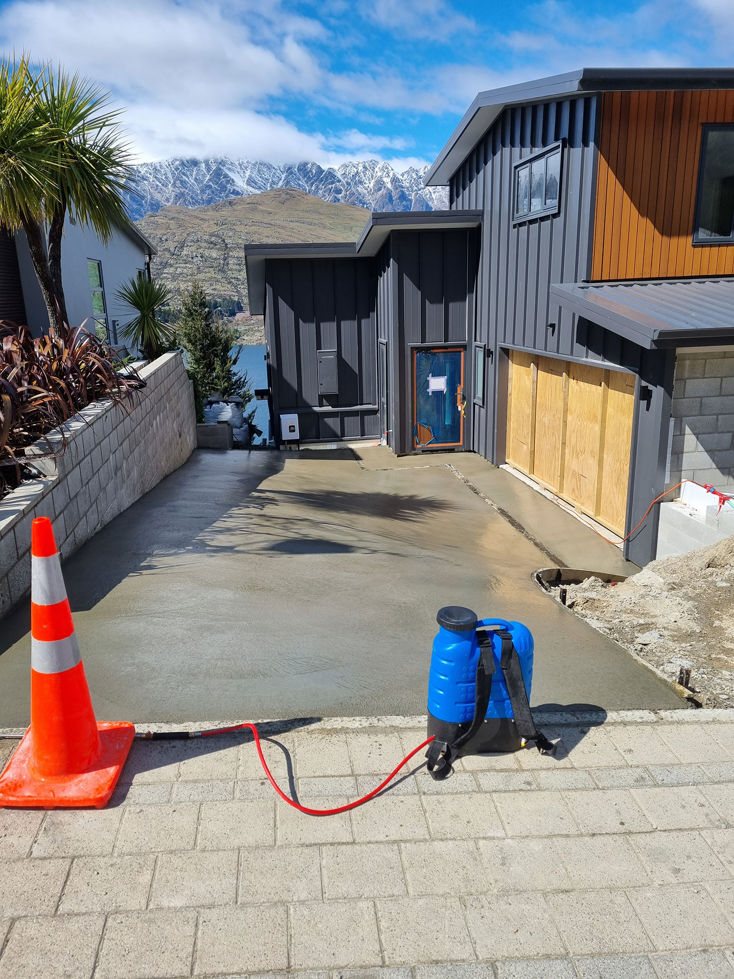 concrete driveway