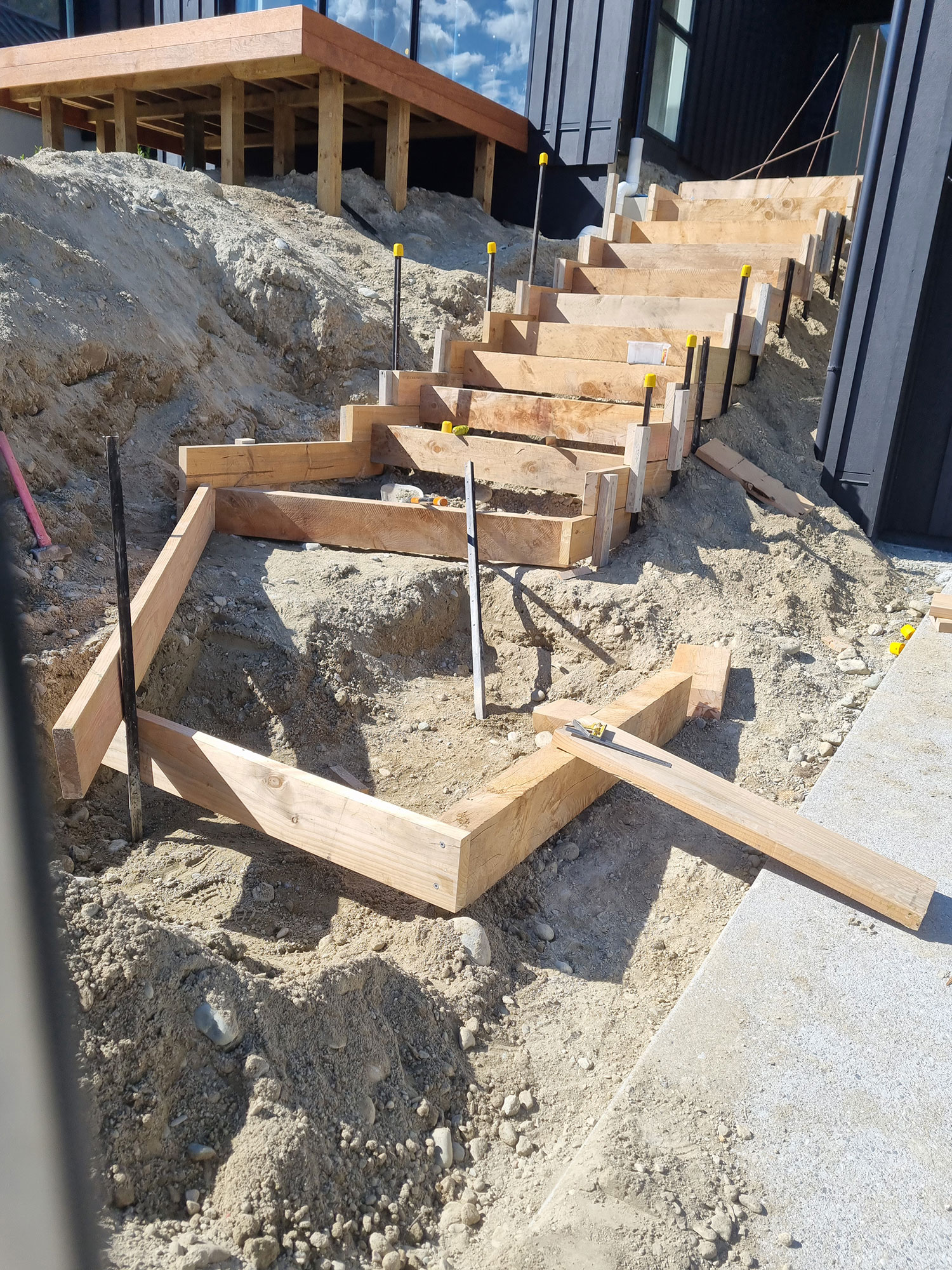 concrete stairs / steps