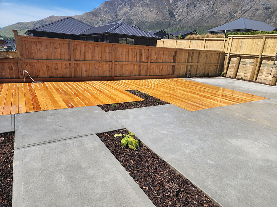 fence and decking